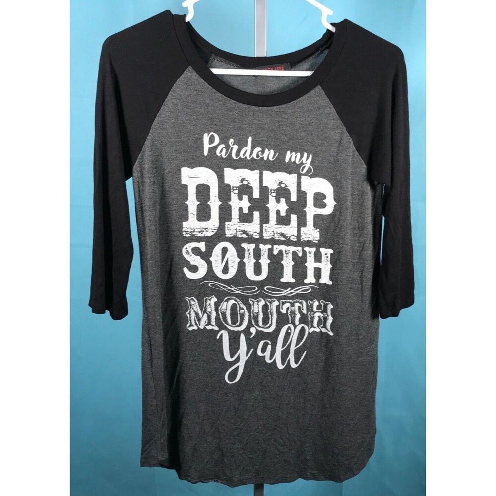Womens Deep South Tee Ladies Southern Shirt T-Shirt Graphic Mega Line